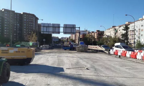 Recrecido con hormigón ligero en puente de la A3