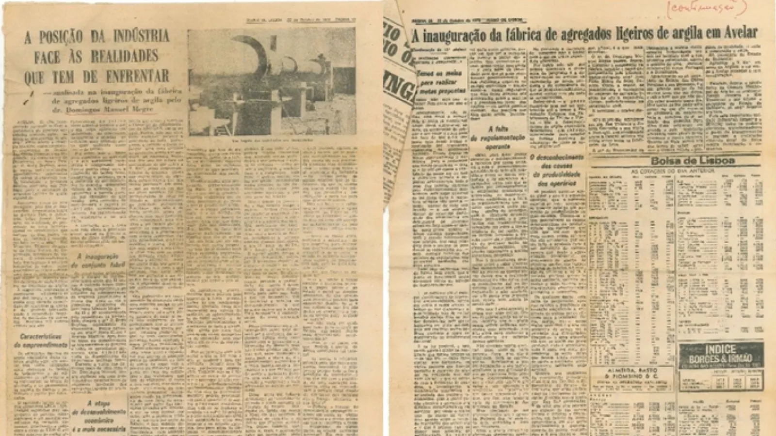 Inauguración de la Fábrica en 1970