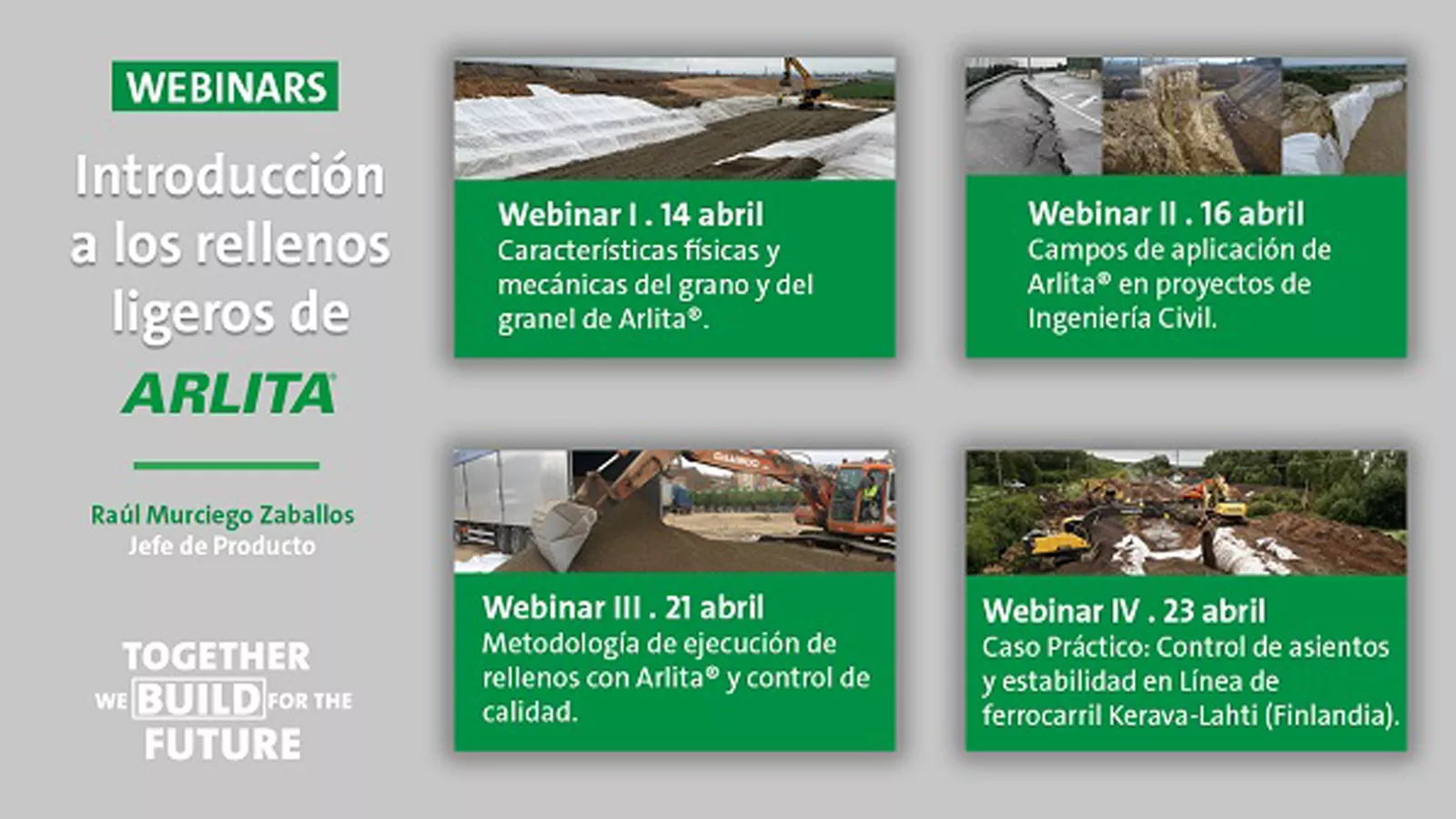 Webinars: Introducción a los rellenos ligeros de Arlita®