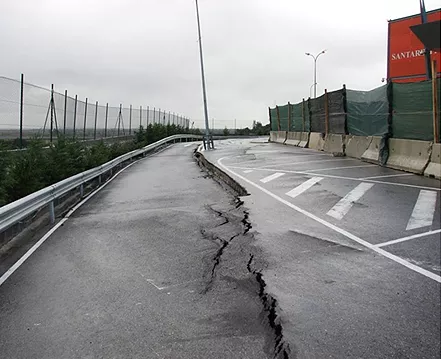 Estabilización de un muro de gaviones en Santarém, Portugal